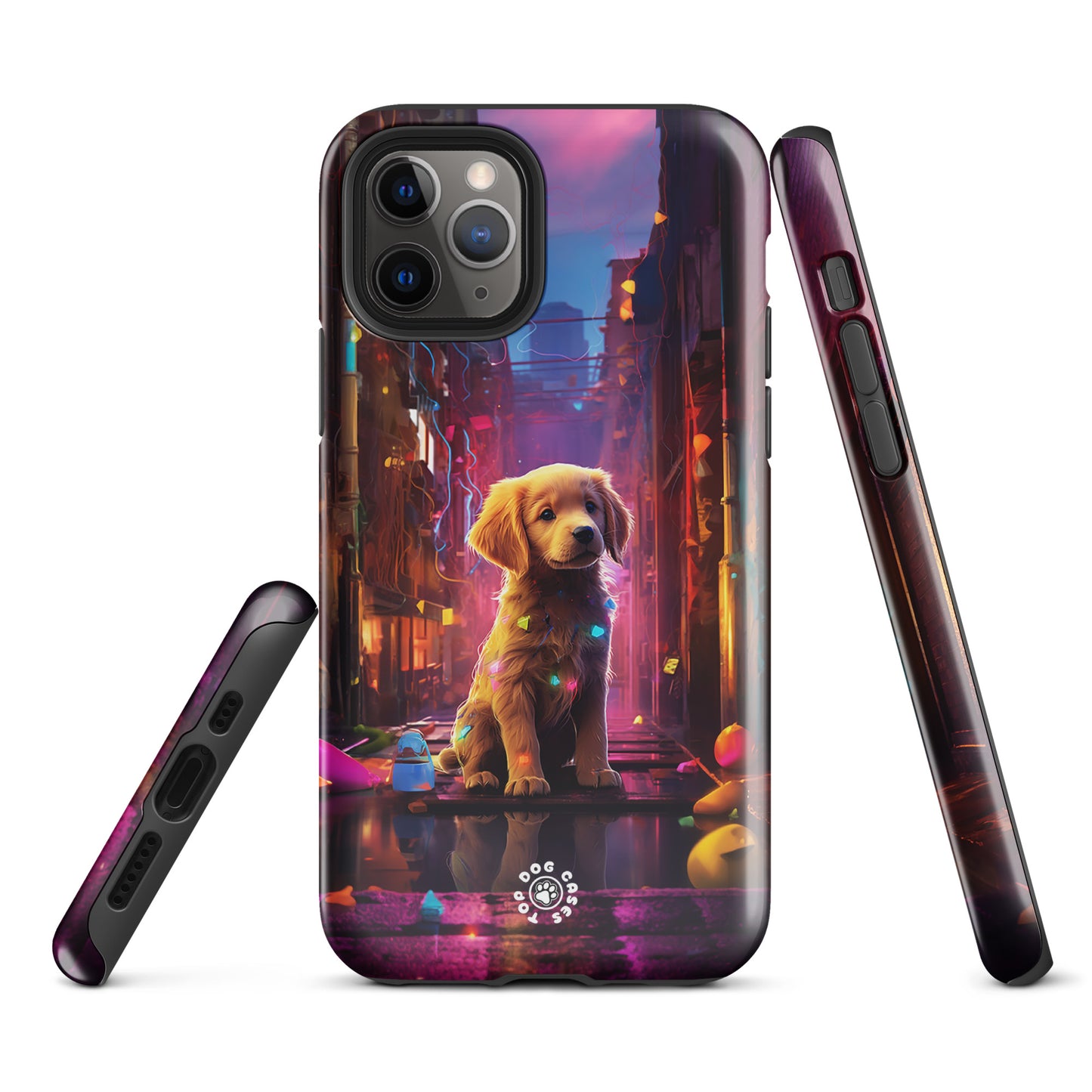 Golden Retriever in the City - iPhone Case - Cute Phone Cases