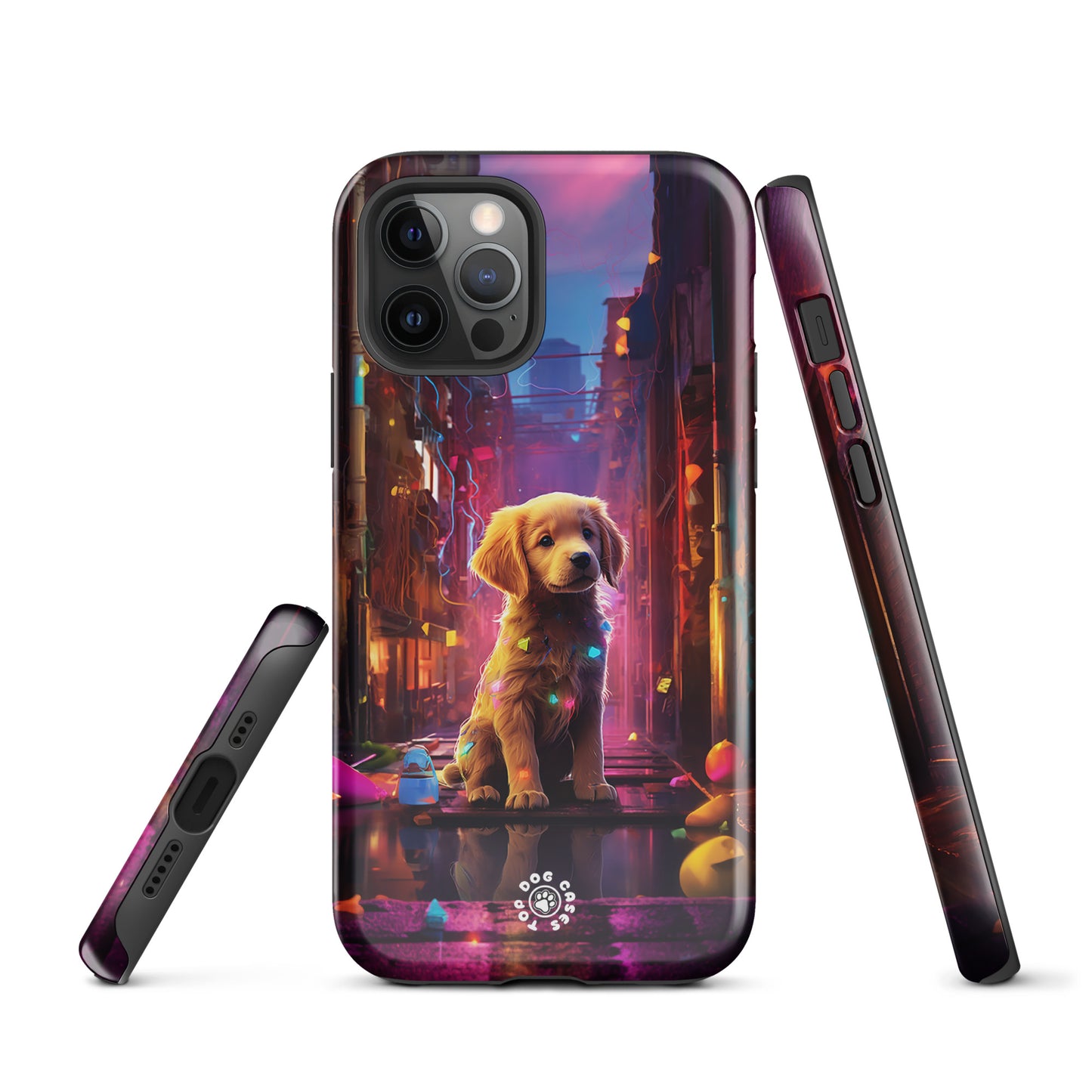 Golden Retriever in the City - iPhone Case - Cute Phone Cases