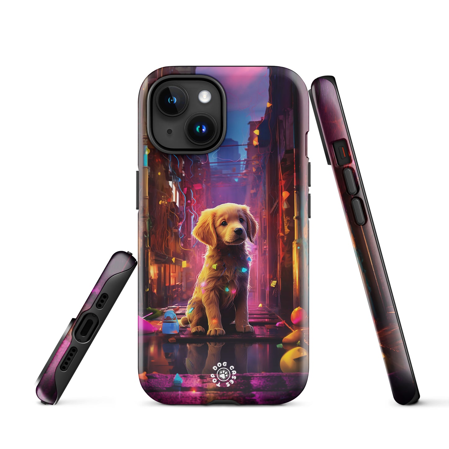 Golden Retriever in the City - iPhone Case - Cute Phone Cases