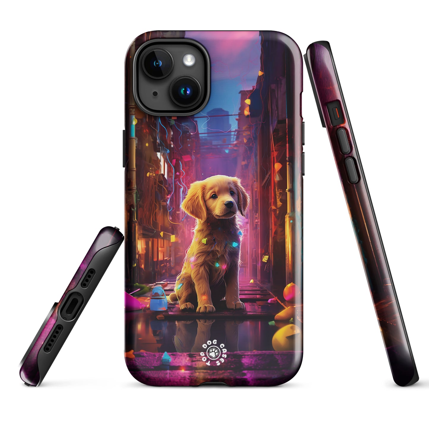 Golden Retriever in the City - iPhone Case - Cute Phone Cases