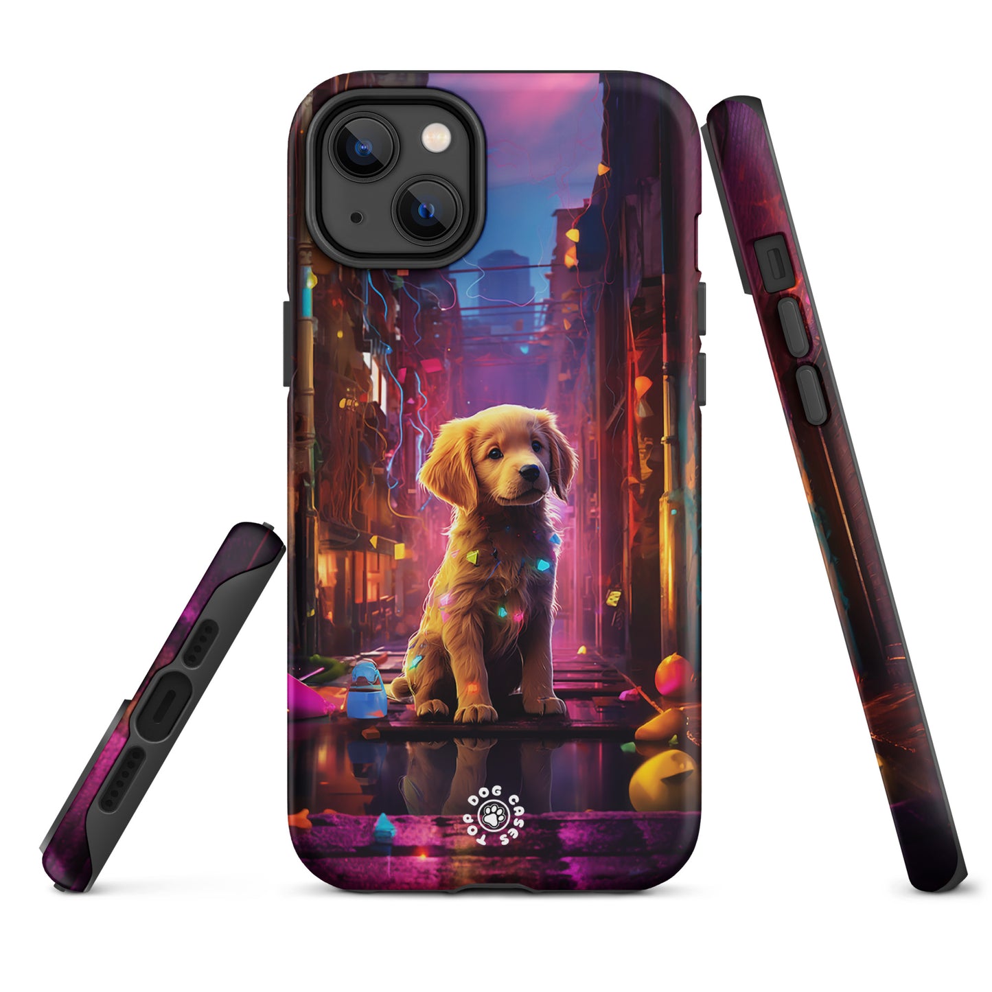 Golden Retriever in the City - iPhone Case - Cute Phone Cases