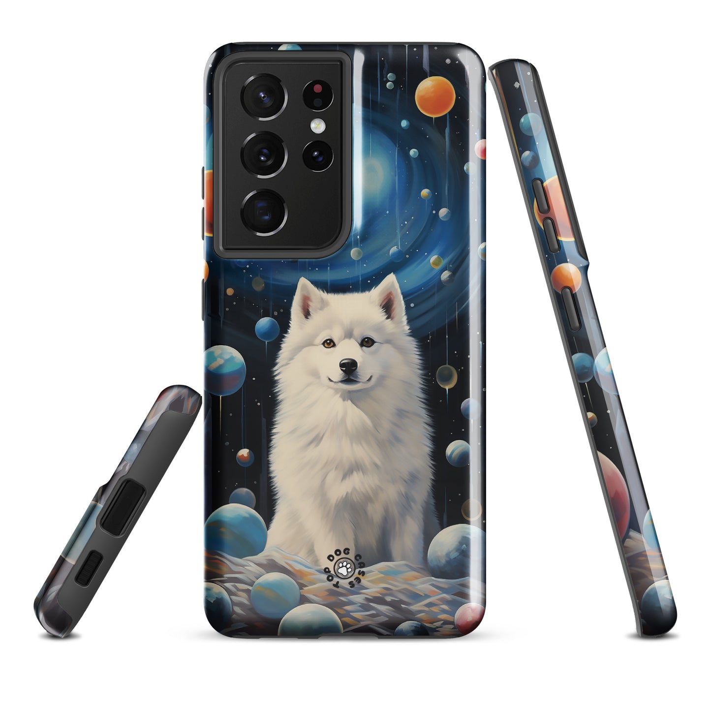 White Siberian Husky - Samsung Phone Case - Aesthetic Phone Cases