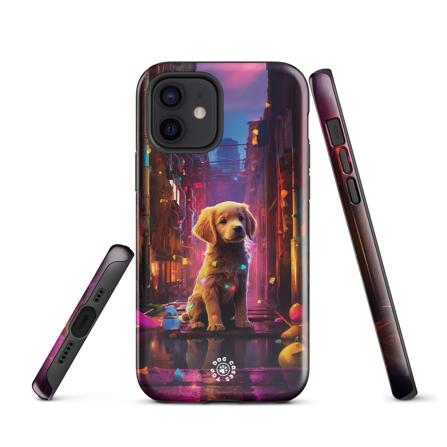 Golden Retriever in the City - iPhone Case - Cute Phone Cases