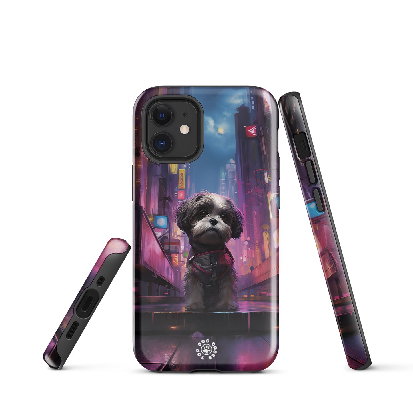 Shih Tzu in the City - iPhone Case - Cute Phone Cases - Top Dog Cases - #CityDog, #CityDogs, #CuteDog, #CuteDogs, #CyberpunkCityDog, #DogPhoneCase, #iPhone, #iPhone11, #iphone11case, #iPhone12, #iPhone12case, #iPhone13, #iPhone13case, #iPhone13DogCase, #iPhone13Mini, #iPhone13Pro, #iPhone13ProMax, #iPhone14, #iPhone14case, #iPhone14DogCase, #iPhone14Plus, #iPhone14Pluscase, #iPhone14Pro, #iPhone14ProMax, #iPhone14ProMaxCase, #iPhone15, #iPhone15case, #iPhonecase, #iphonedogcase, #Shih Tzu