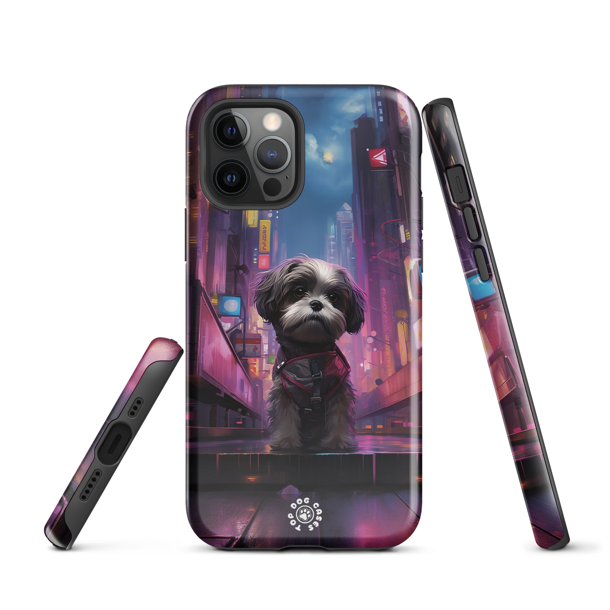 Shih Tzu in the City - iPhone Case - Cute Phone Cases - Top Dog Cases - #CityDog, #CityDogs, #CuteDog, #CuteDogs, #CyberpunkCityDog, #DogPhoneCase, #iPhone, #iPhone11, #iphone11case, #iPhone12, #iPhone12case, #iPhone13, #iPhone13case, #iPhone13DogCase, #iPhone13Mini, #iPhone13Pro, #iPhone13ProMax, #iPhone14, #iPhone14case, #iPhone14DogCase, #iPhone14Plus, #iPhone14Pluscase, #iPhone14Pro, #iPhone14ProMax, #iPhone14ProMaxCase, #iPhone15, #iPhone15case, #iPhonecase, #iphonedogcase, #Shih Tzu