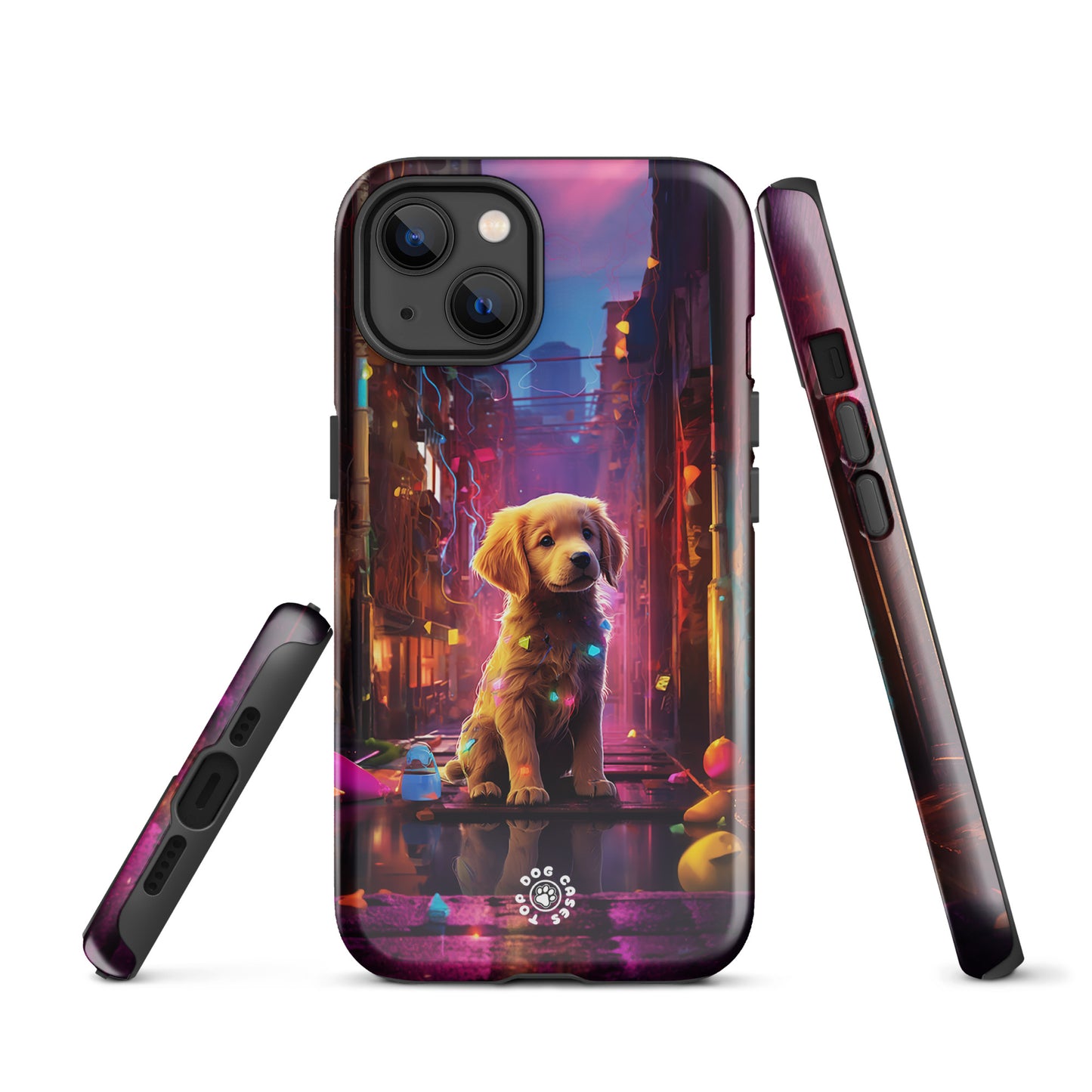 Golden Retriever in the City - iPhone Case - Cute Phone Cases