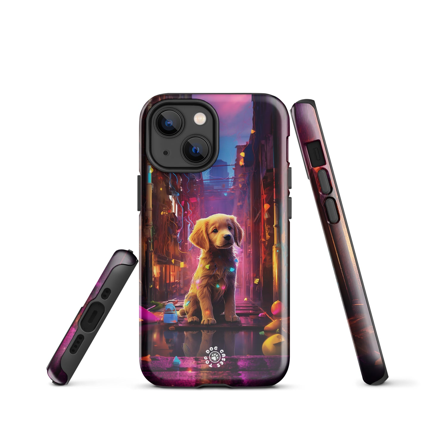 Golden Retriever in the City - iPhone Case - Cute Phone Cases