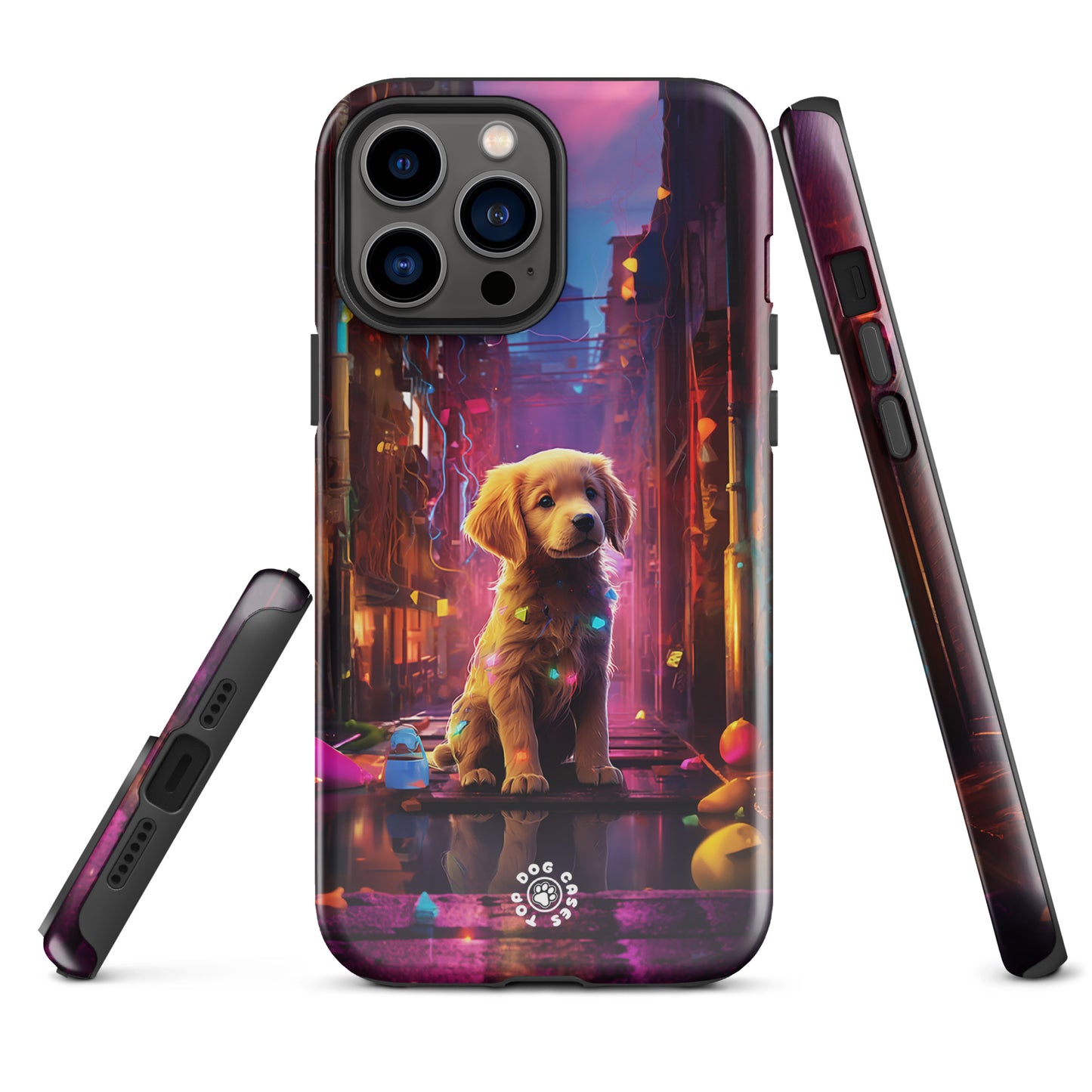 Golden Retriever in the City - iPhone Case - Cute Phone Cases