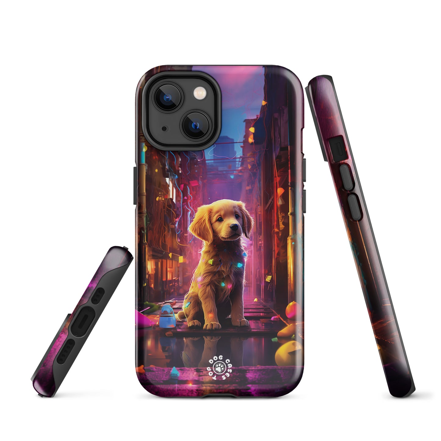 Golden Retriever in the City - iPhone Case - Cute Phone Cases