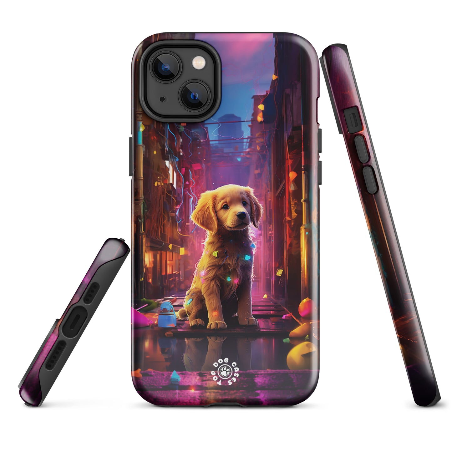 Golden Retriever in the City - iPhone Case - Cute Phone Cases