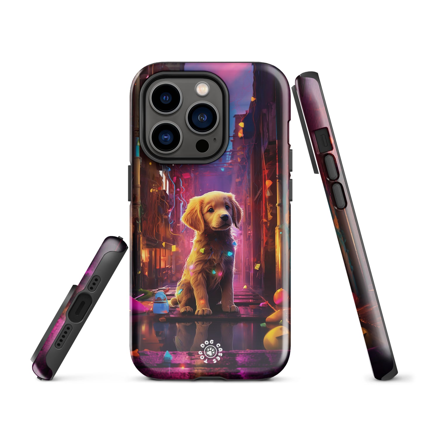 Golden Retriever in the City - iPhone Case - Cute Phone Cases