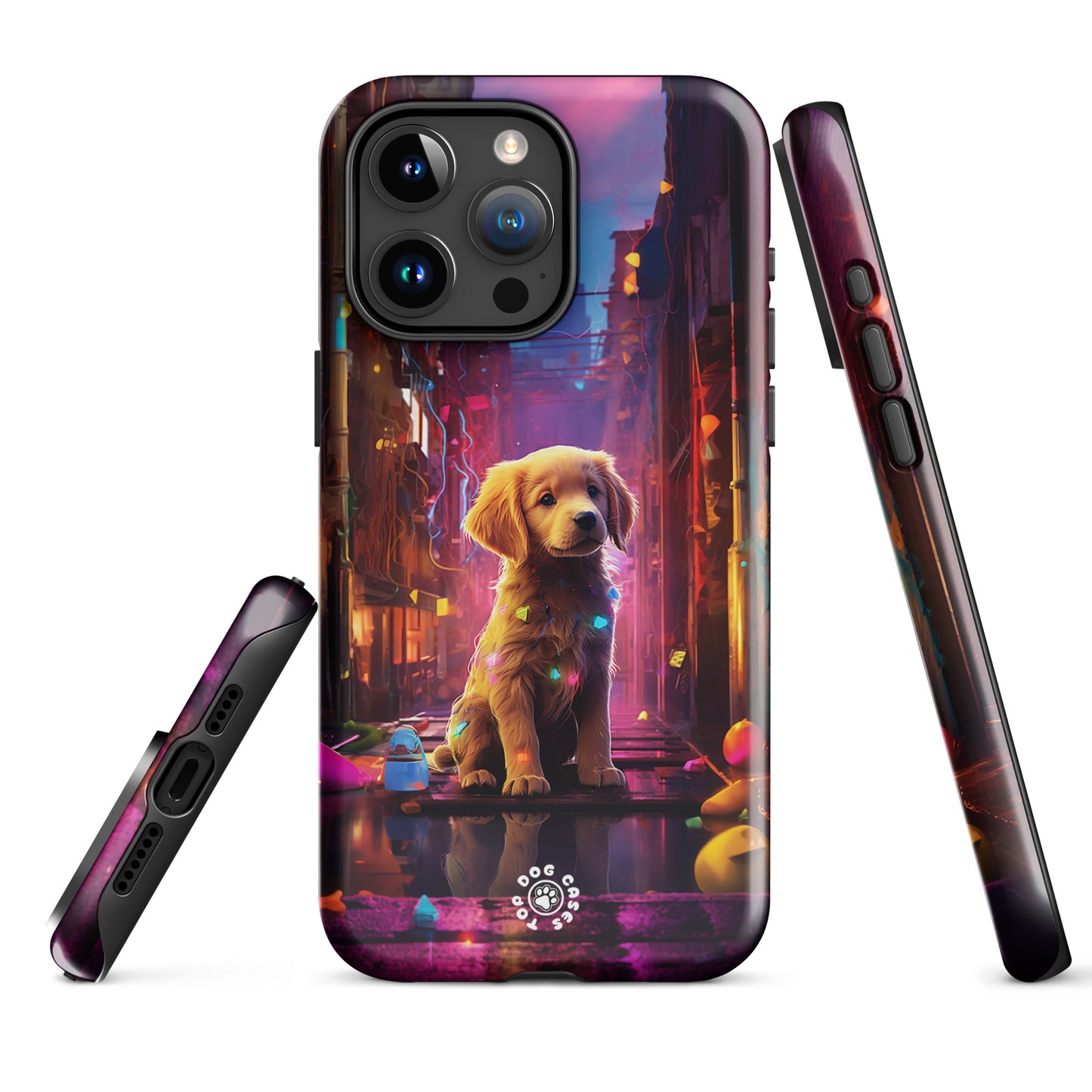 Golden Retriever in the City - iPhone Case - Cute Phone Cases