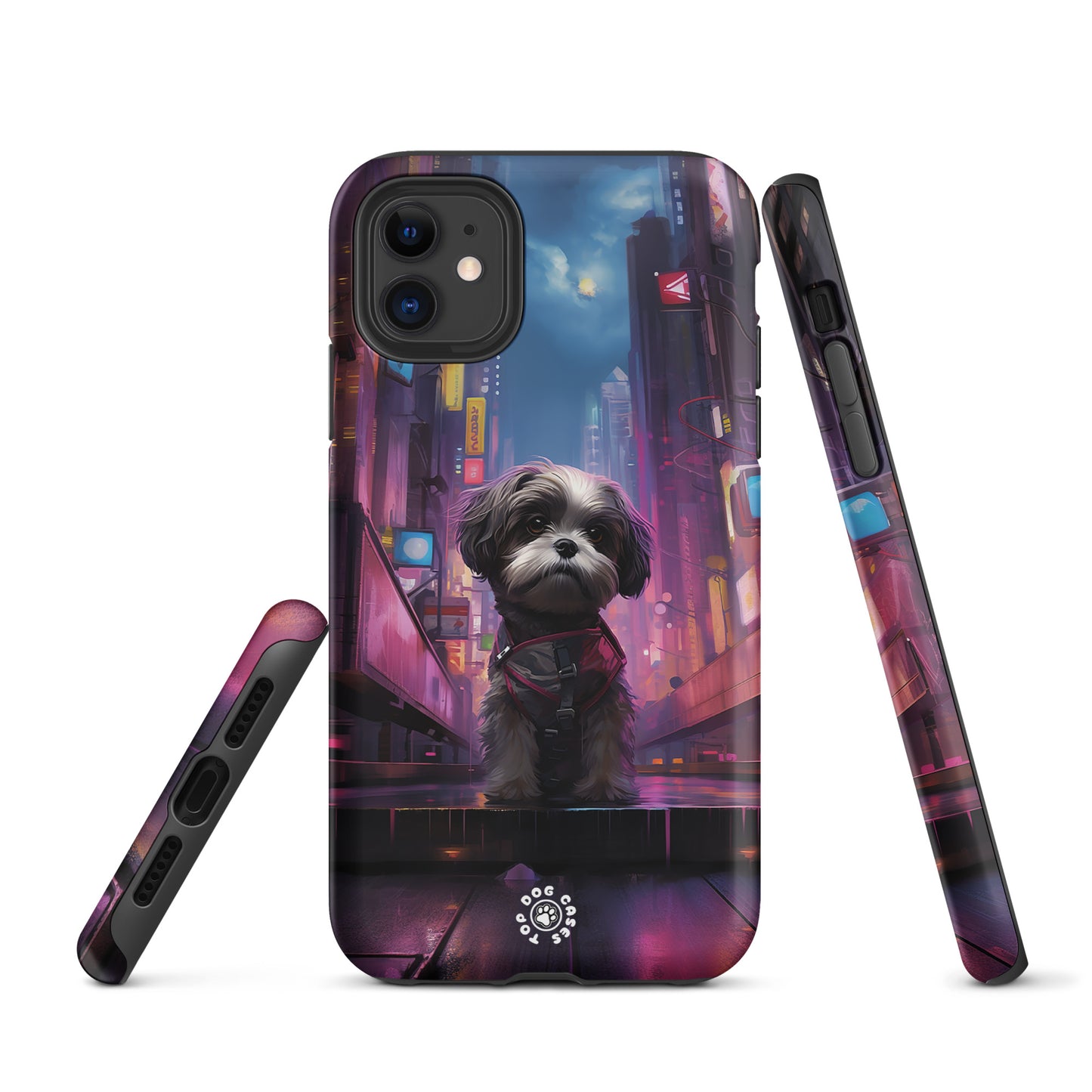 Shih Tzu in the City - iPhone Case - Cute Phone Cases - Top Dog Cases - #CityDog, #CityDogs, #CuteDog, #CuteDogs, #CyberpunkCityDog, #DogPhoneCase, #iPhone, #iPhone11, #iphone11case, #iPhone12, #iPhone12case, #iPhone13, #iPhone13case, #iPhone13DogCase, #iPhone13Mini, #iPhone13Pro, #iPhone13ProMax, #iPhone14, #iPhone14case, #iPhone14DogCase, #iPhone14Plus, #iPhone14Pluscase, #iPhone14Pro, #iPhone14ProMax, #iPhone14ProMaxCase, #iPhone15, #iPhone15case, #iPhonecase, #iphonedogcase, #Shih Tzu