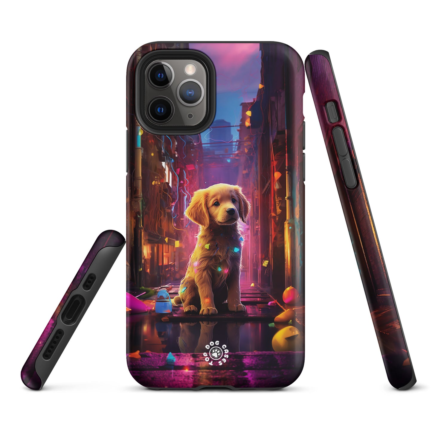 Golden Retriever in the City - iPhone Case - Cute Phone Cases