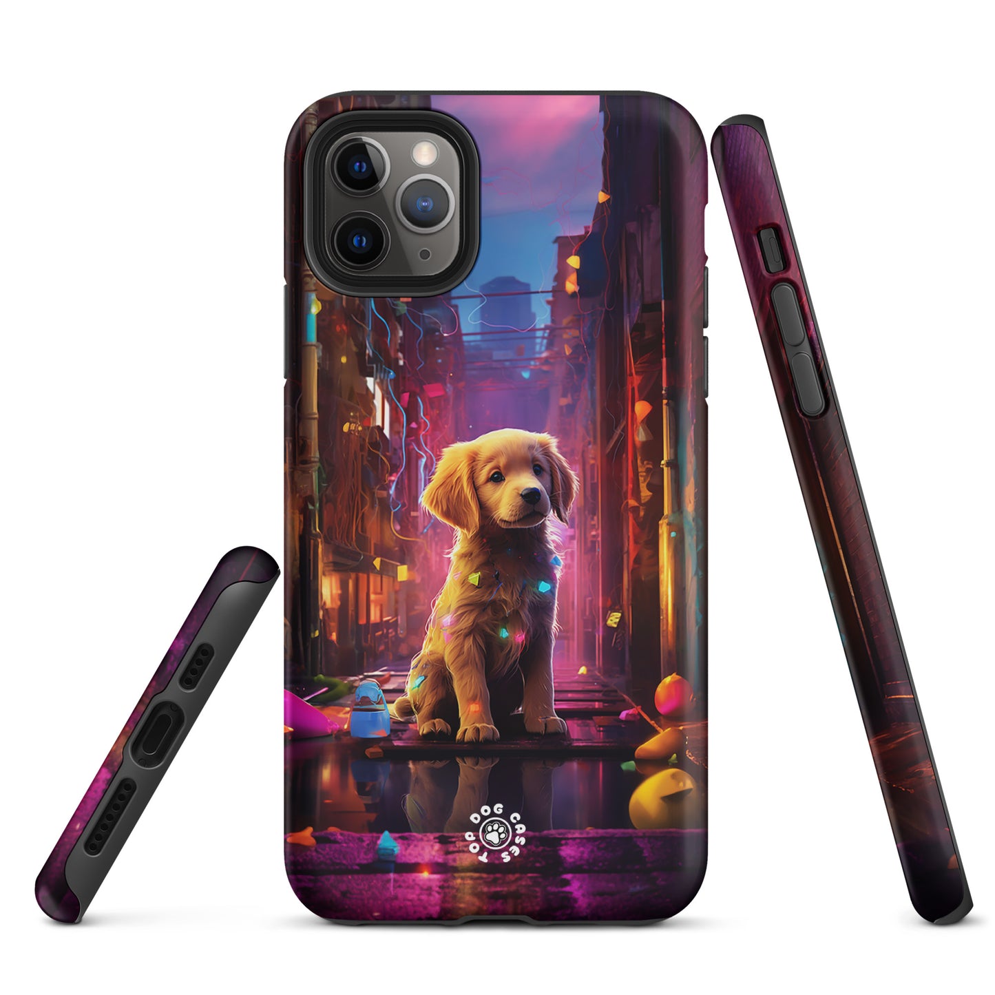 Golden Retriever in the City - iPhone Case - Cute Phone Cases