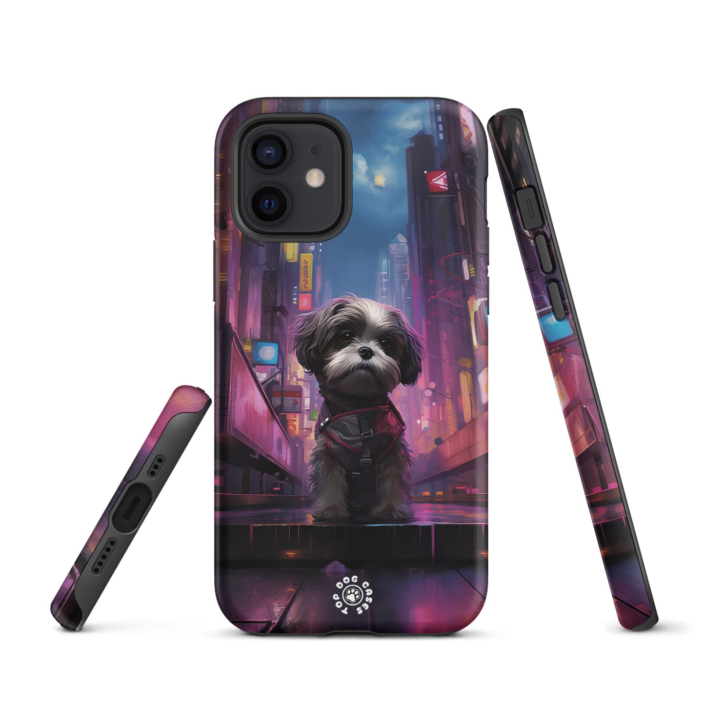 Shih Tzu in the City - iPhone Case - Cute Phone Cases - Top Dog Cases - #CityDog, #CityDogs, #CuteDog, #CuteDogs, #CyberpunkCityDog, #DogPhoneCase, #iPhone, #iPhone11, #iphone11case, #iPhone12, #iPhone12case, #iPhone13, #iPhone13case, #iPhone13DogCase, #iPhone13Mini, #iPhone13Pro, #iPhone13ProMax, #iPhone14, #iPhone14case, #iPhone14DogCase, #iPhone14Plus, #iPhone14Pluscase, #iPhone14Pro, #iPhone14ProMax, #iPhone14ProMaxCase, #iPhone15, #iPhone15case, #iPhonecase, #iphonedogcase, #Shih Tzu