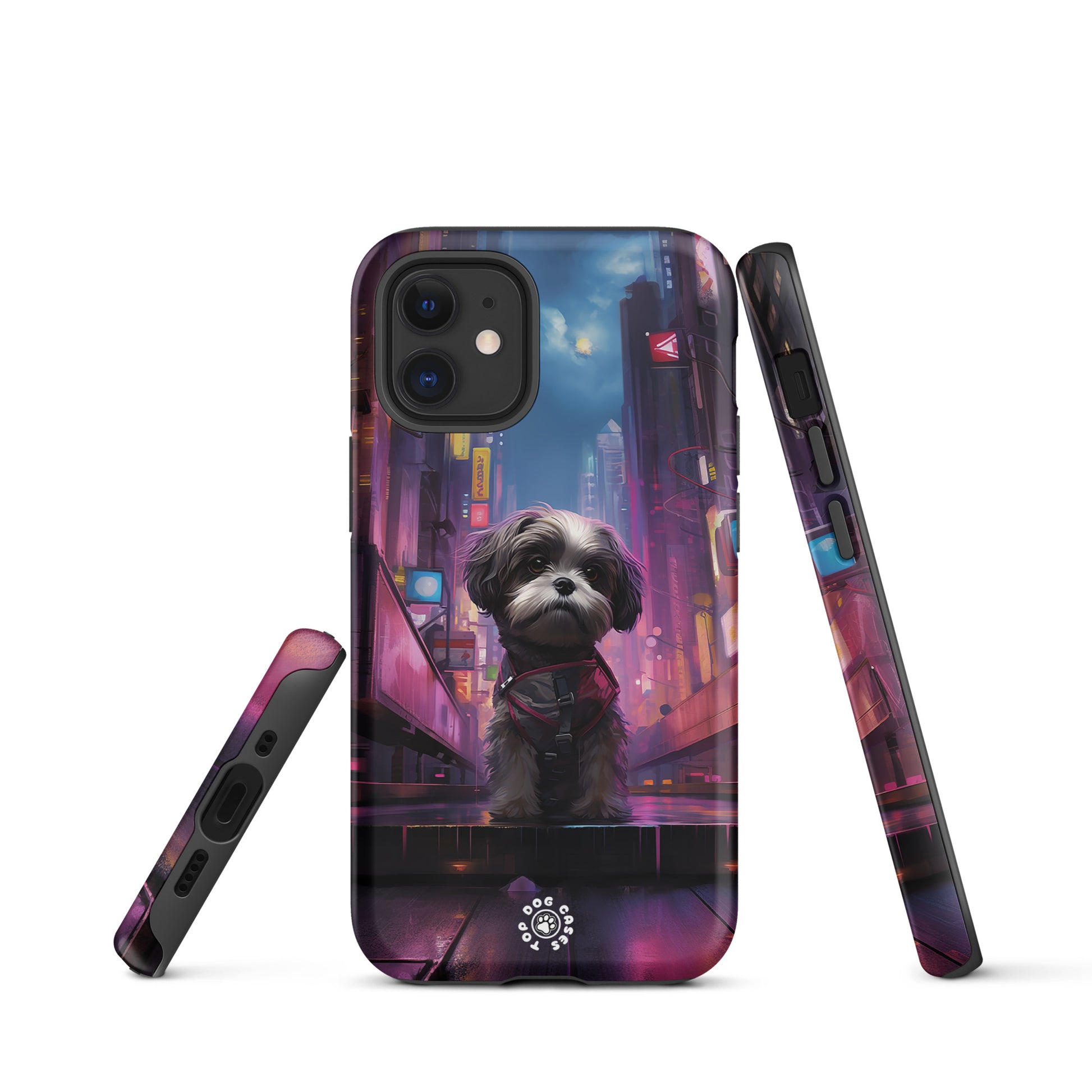 Shih Tzu in the City - iPhone Case - Cute Phone Cases - Top Dog Cases - #CityDog, #CityDogs, #CuteDog, #CuteDogs, #CyberpunkCityDog, #DogPhoneCase, #iPhone, #iPhone11, #iphone11case, #iPhone12, #iPhone12case, #iPhone13, #iPhone13case, #iPhone13DogCase, #iPhone13Mini, #iPhone13Pro, #iPhone13ProMax, #iPhone14, #iPhone14case, #iPhone14DogCase, #iPhone14Plus, #iPhone14Pluscase, #iPhone14Pro, #iPhone14ProMax, #iPhone14ProMaxCase, #iPhone15, #iPhone15case, #iPhonecase, #iphonedogcase, #Shih Tzu