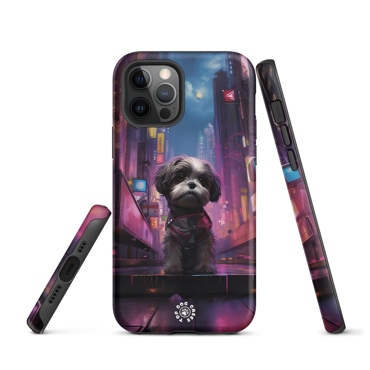 Shih Tzu in the City - iPhone Case - Cute Phone Cases - Top Dog Cases - #CityDog, #CityDogs, #CuteDog, #CuteDogs, #CyberpunkCityDog, #DogPhoneCase, #iPhone, #iPhone11, #iphone11case, #iPhone12, #iPhone12case, #iPhone13, #iPhone13case, #iPhone13DogCase, #iPhone13Mini, #iPhone13Pro, #iPhone13ProMax, #iPhone14, #iPhone14case, #iPhone14DogCase, #iPhone14Plus, #iPhone14Pluscase, #iPhone14Pro, #iPhone14ProMax, #iPhone14ProMaxCase, #iPhone15, #iPhone15case, #iPhonecase, #iphonedogcase, #Shih Tzu