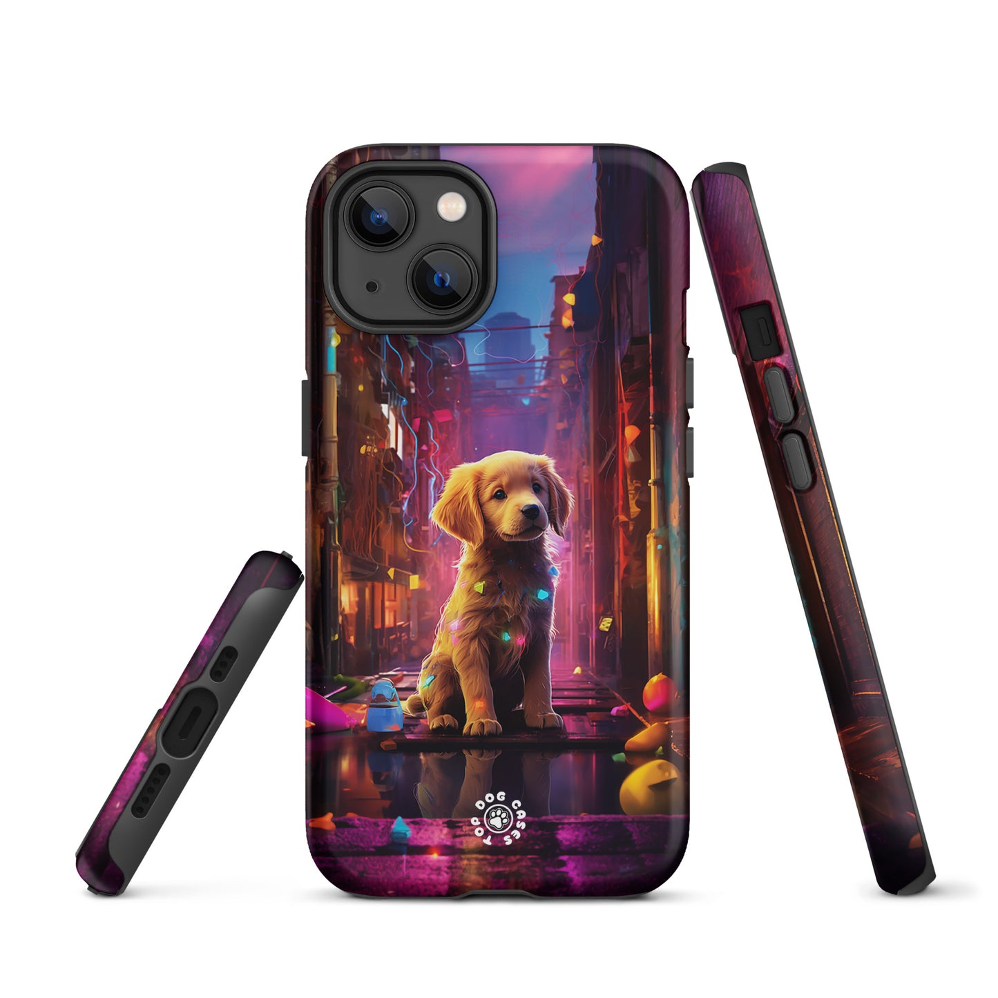 Golden Retriever in the City - iPhone Case - Cute Phone Cases