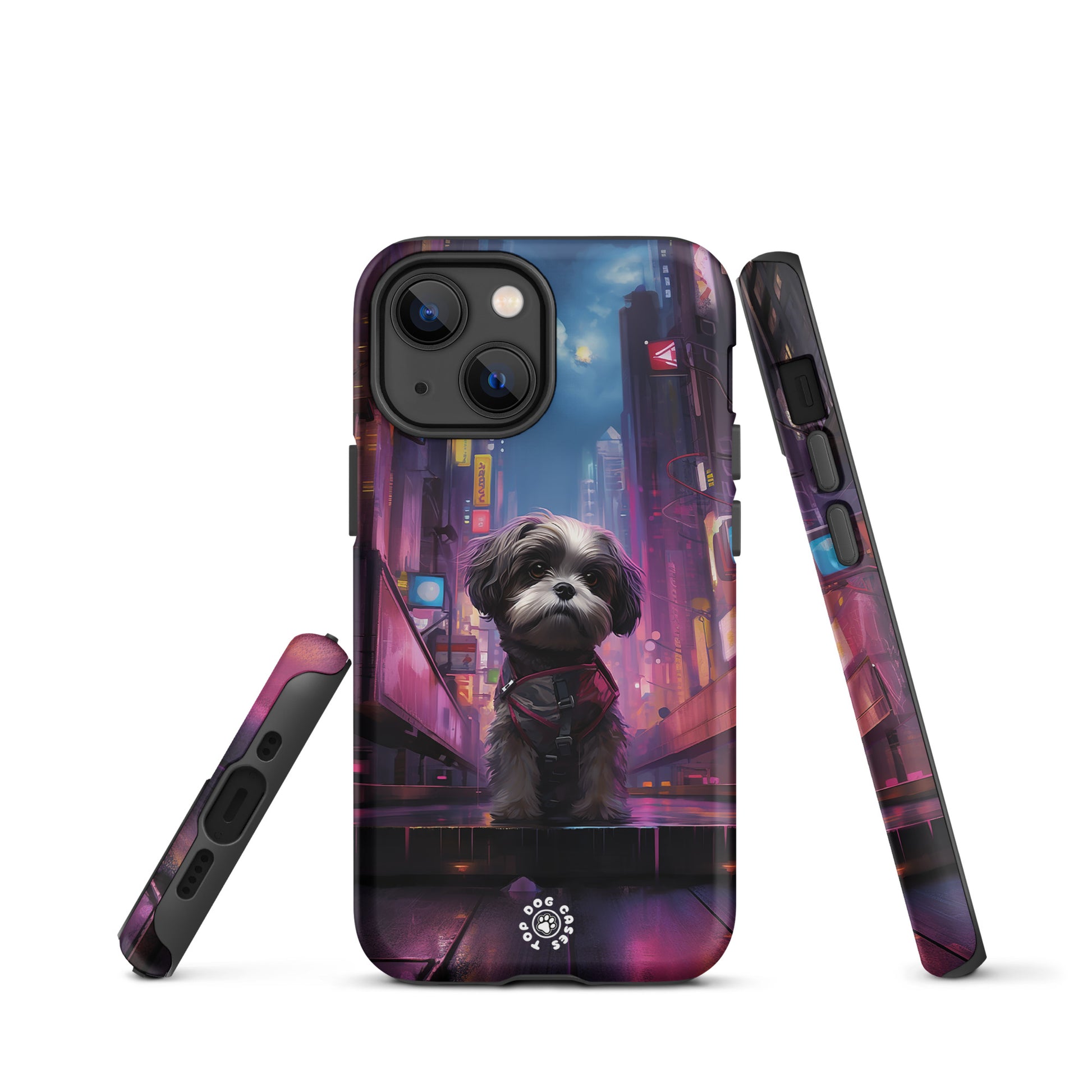 Shih Tzu in the City - iPhone Case - Cute Phone Cases - Top Dog Cases - #CityDog, #CityDogs, #CuteDog, #CuteDogs, #CyberpunkCityDog, #DogPhoneCase, #iPhone, #iPhone11, #iphone11case, #iPhone12, #iPhone12case, #iPhone13, #iPhone13case, #iPhone13DogCase, #iPhone13Mini, #iPhone13Pro, #iPhone13ProMax, #iPhone14, #iPhone14case, #iPhone14DogCase, #iPhone14Plus, #iPhone14Pluscase, #iPhone14Pro, #iPhone14ProMax, #iPhone14ProMaxCase, #iPhone15, #iPhone15case, #iPhonecase, #iphonedogcase, #Shih Tzu