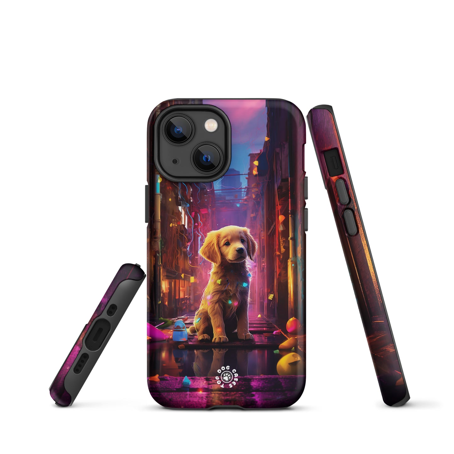 Golden Retriever in the City - iPhone Case - Cute Phone Cases