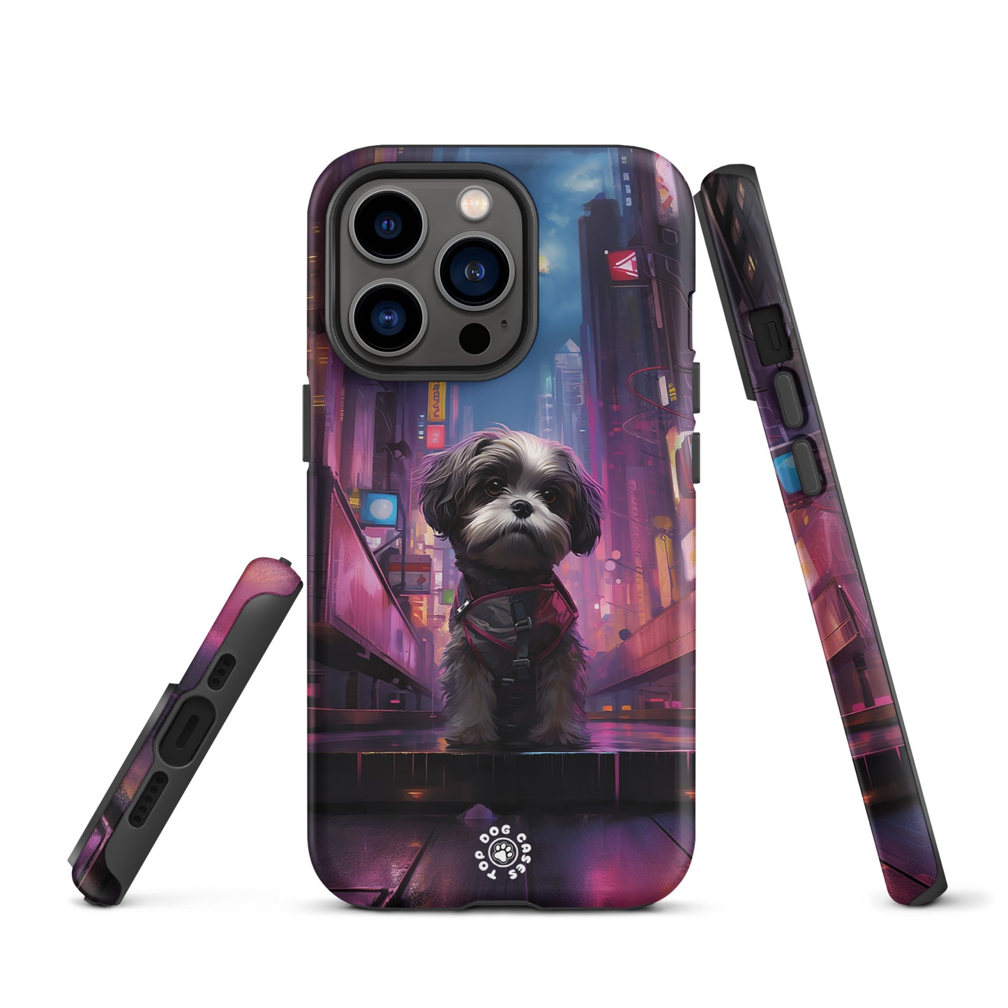 Shih Tzu in the City - iPhone Case - Cute Phone Cases - Top Dog Cases - #CityDog, #CityDogs, #CuteDog, #CuteDogs, #CyberpunkCityDog, #DogPhoneCase, #iPhone, #iPhone11, #iphone11case, #iPhone12, #iPhone12case, #iPhone13, #iPhone13case, #iPhone13DogCase, #iPhone13Mini, #iPhone13Pro, #iPhone13ProMax, #iPhone14, #iPhone14case, #iPhone14DogCase, #iPhone14Plus, #iPhone14Pluscase, #iPhone14Pro, #iPhone14ProMax, #iPhone14ProMaxCase, #iPhone15, #iPhone15case, #iPhonecase, #iphonedogcase, #Shih Tzu