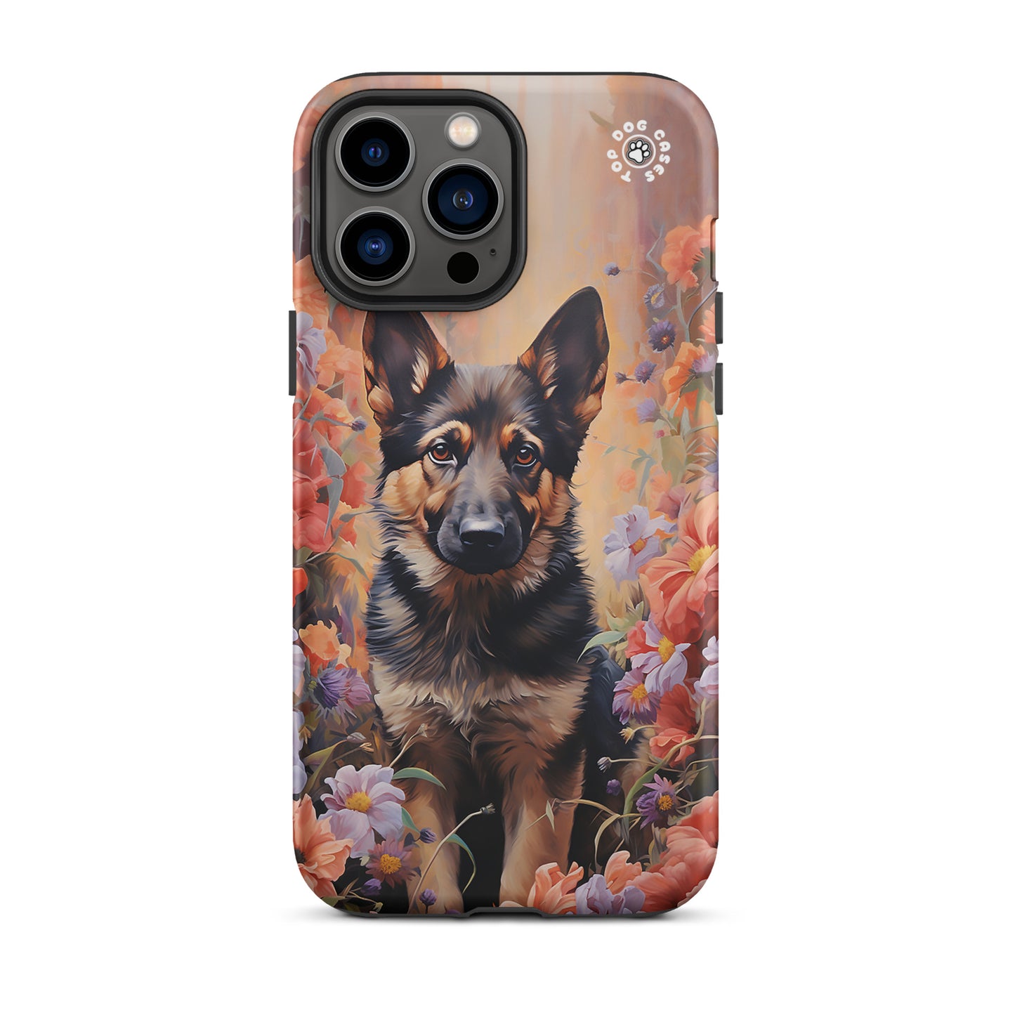 German Shepherd - iPhone 13 Case - Aesthetic Phone Cases - Top Dog Cases - #CuteDog, #CuteDogs, #dogs, #DogsAndFlowers, #Flowers, #German Shepherd, #GermanShepherd, #GermanShepherdCase, #iPhone, #iPhone13, #iPhone13case, #iPhone13DogCase, #iPhone13Mini, #iPhone13Pro, #iPhone13ProMax