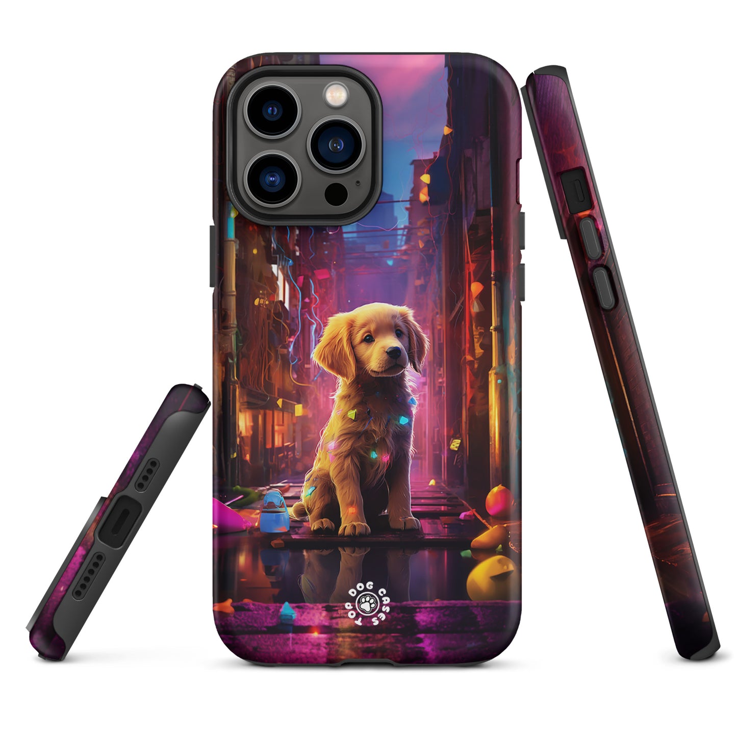 Golden Retriever in the City - iPhone Case - Cute Phone Cases