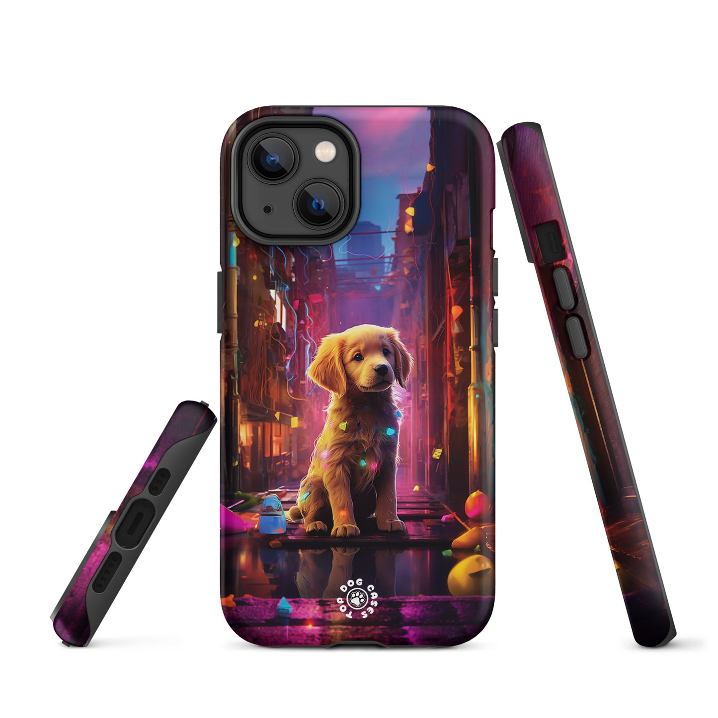 Golden Retriever in the City - iPhone Case - Cute Phone Cases