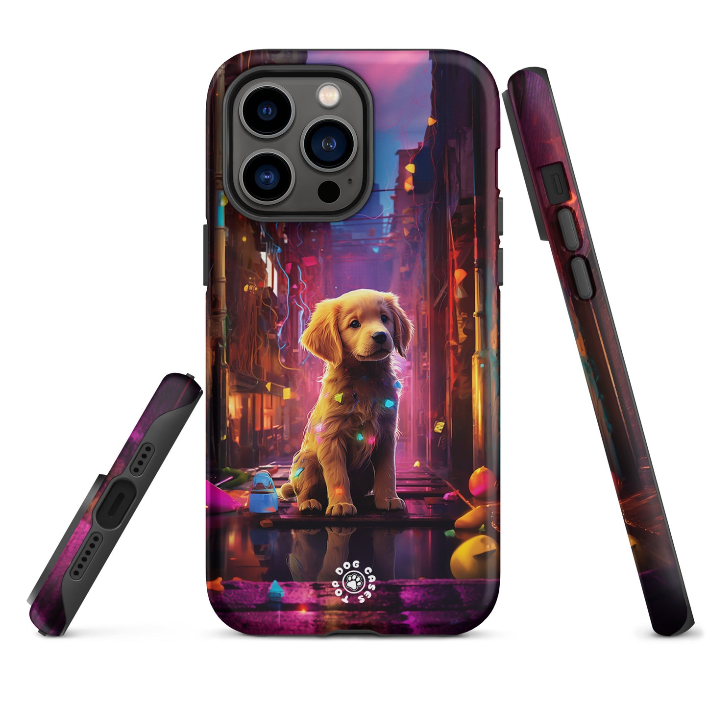 Golden Retriever in the City - iPhone Case - Cute Phone Cases