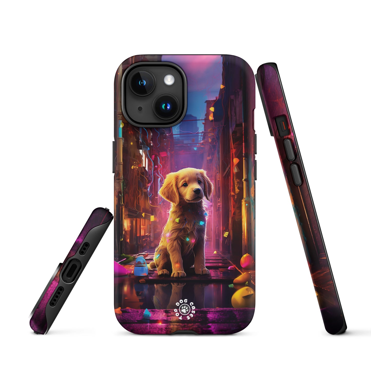 Golden Retriever in the City - iPhone Case - Cute Phone Cases