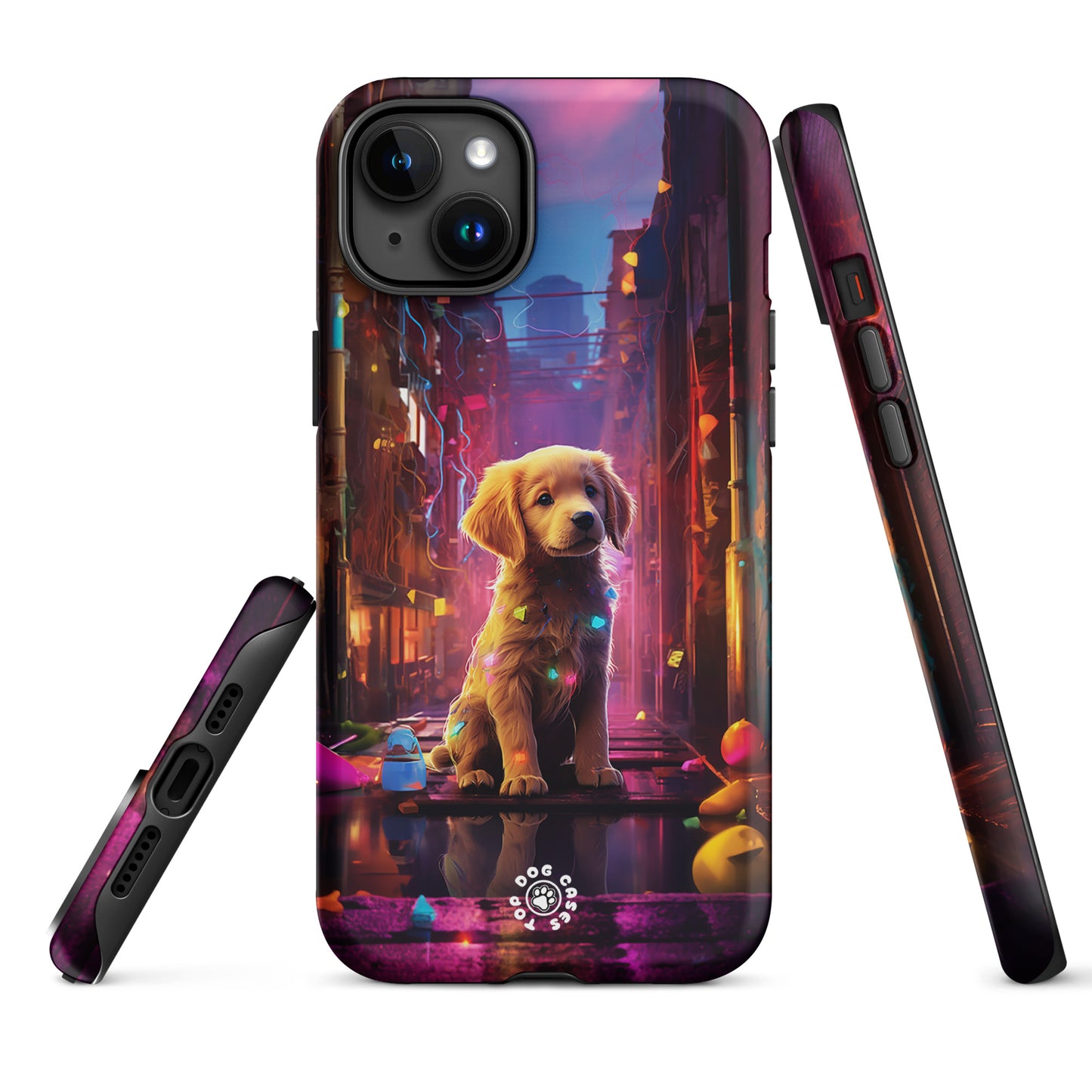 Golden Retriever in the City - iPhone Case - Cute Phone Cases