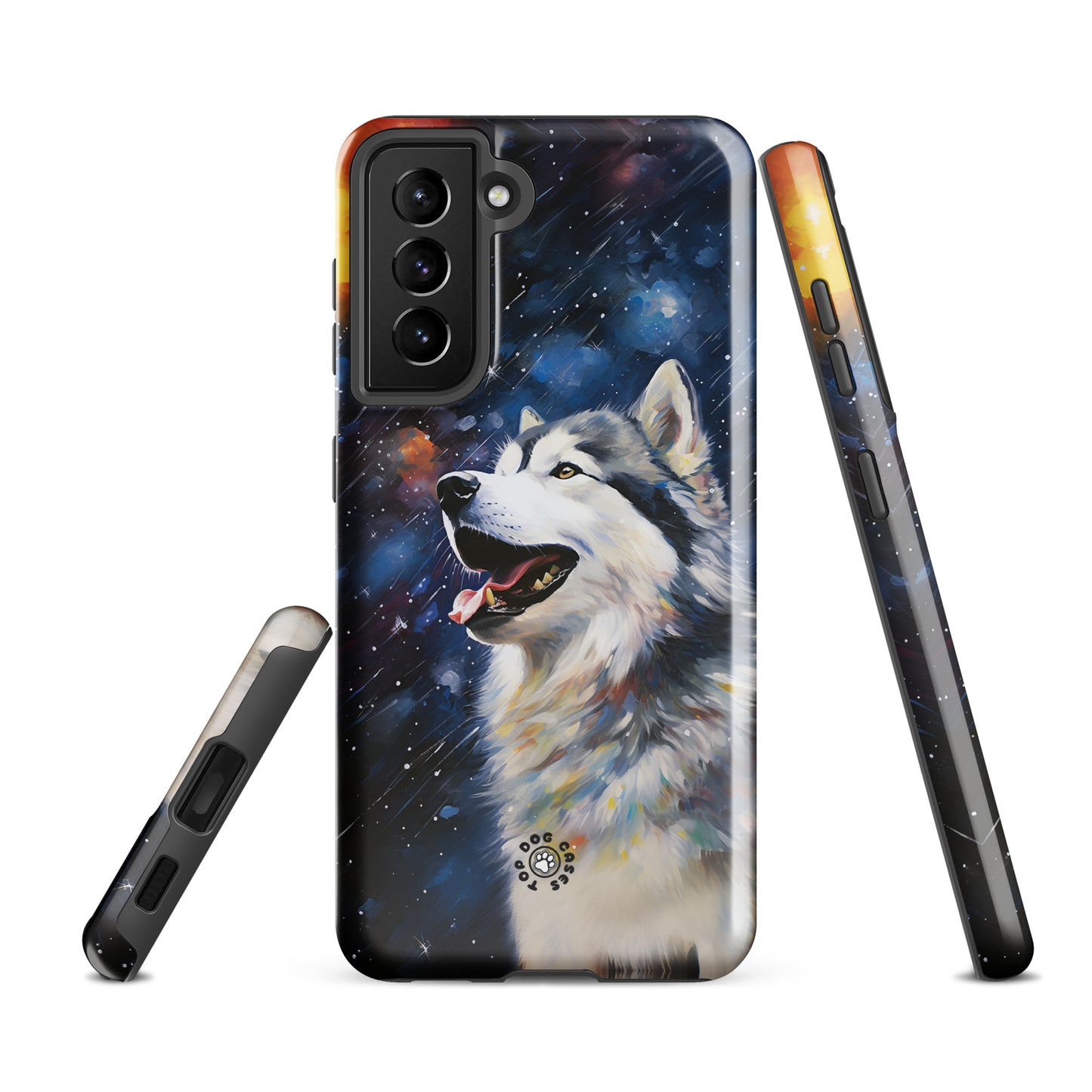 Happy Siberian Husky - Samsung Phone Case - Cute Phone Cases