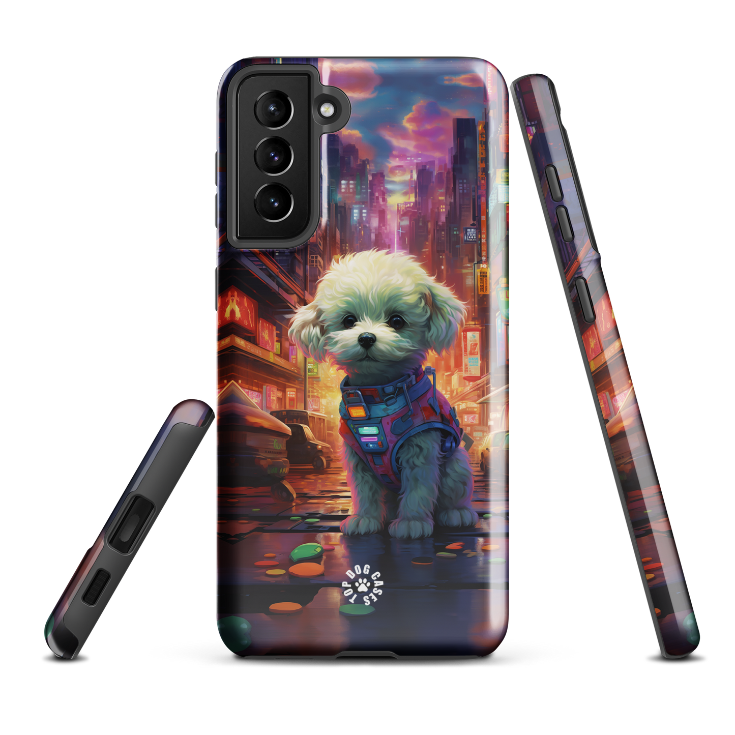 Toy Poodle Samsung Galaxy Case - City Dog - Top Dog Cases - #CityDogs, #CuteDogs, #SamsungGalaxyCase, #SamsungGalaxyS20, #SamsungGalaxyS21, #SamsungGalaxyS22, #SamsungGalaxyS22Ultra, #SamsungGalaxyS23, #SamsungGalaxyS23Ultra, #ToyPoodle