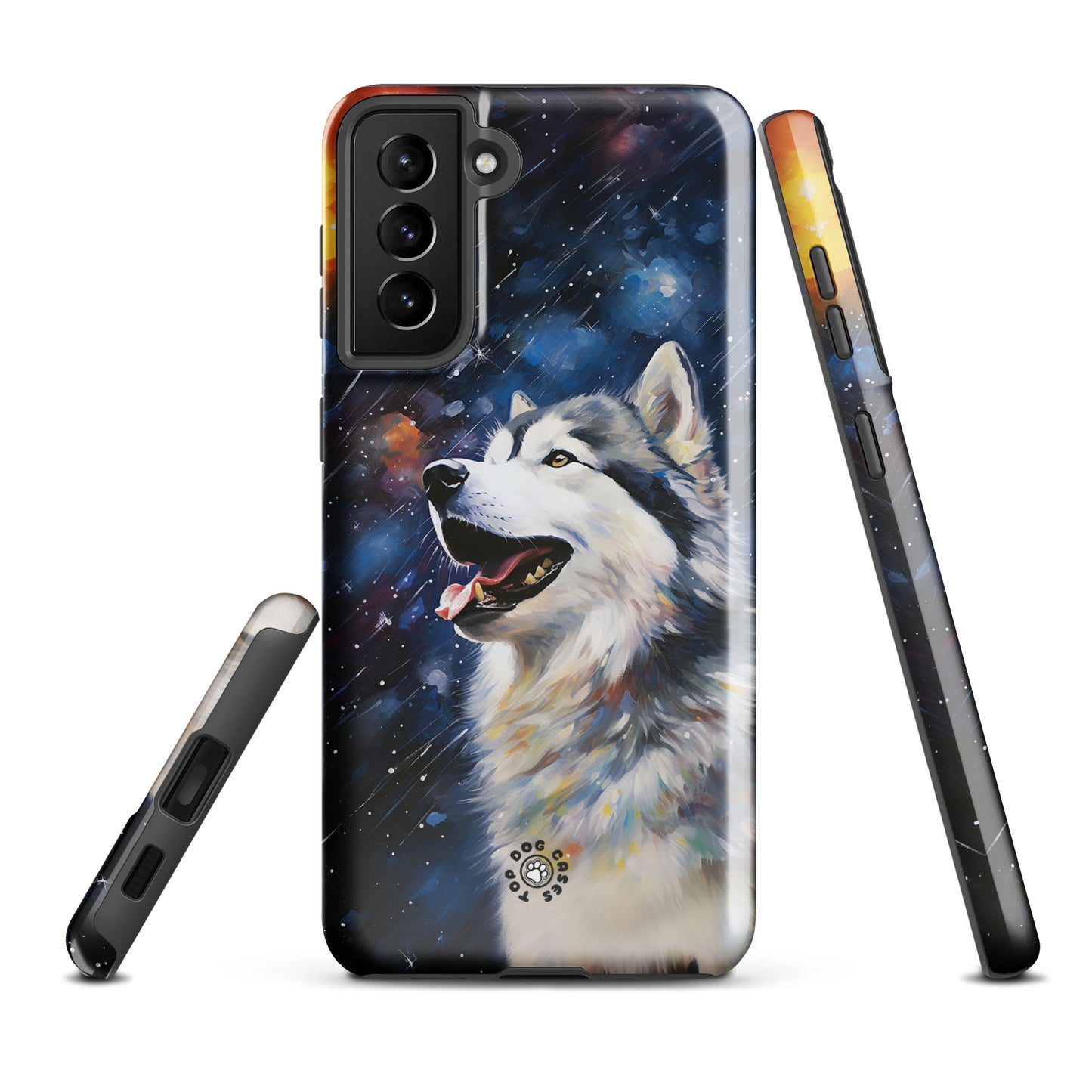 Happy Siberian Husky - Samsung Phone Case - Cute Phone Cases