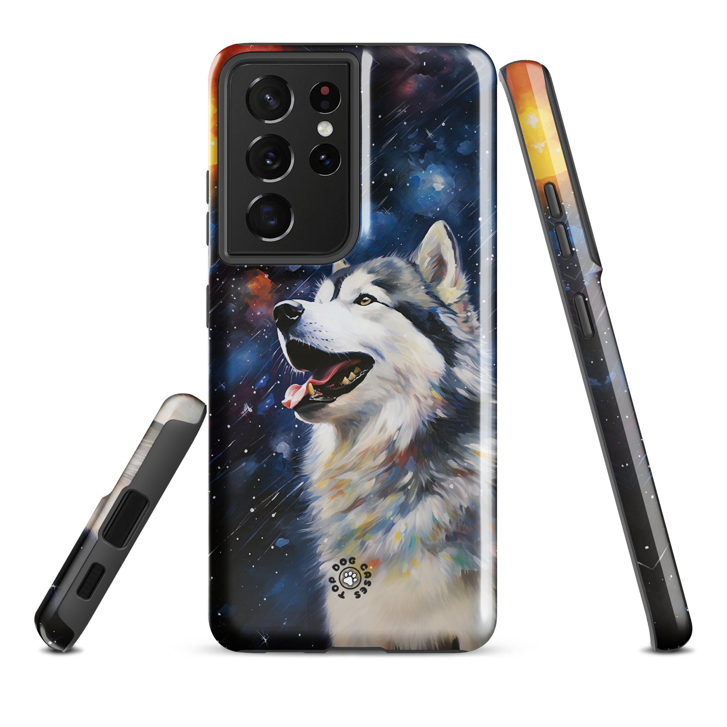 Happy Siberian Husky - Samsung Phone Case - Cute Phone Cases