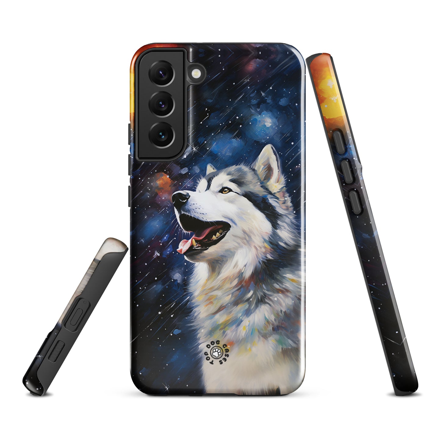 Happy Siberian Husky - Samsung Phone Case - Cute Phone Cases