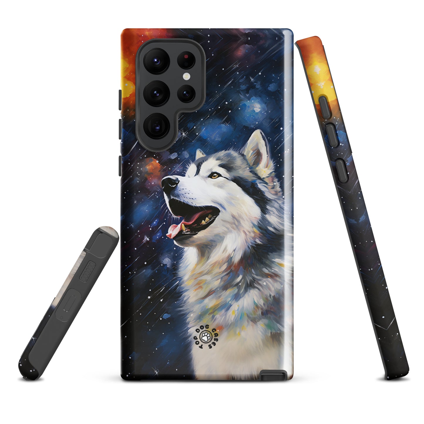 Happy Siberian Husky - Samsung Phone Case - Cute Phone Cases