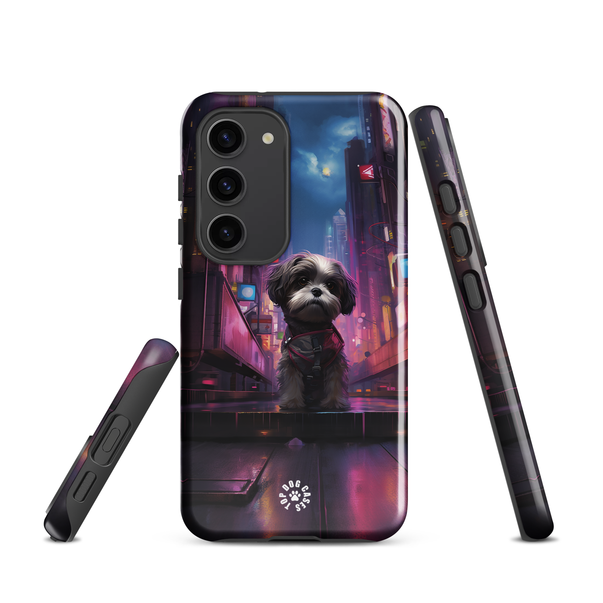 Shih Tzu in the City - Samsung Phone Case - Cute Phone Cases