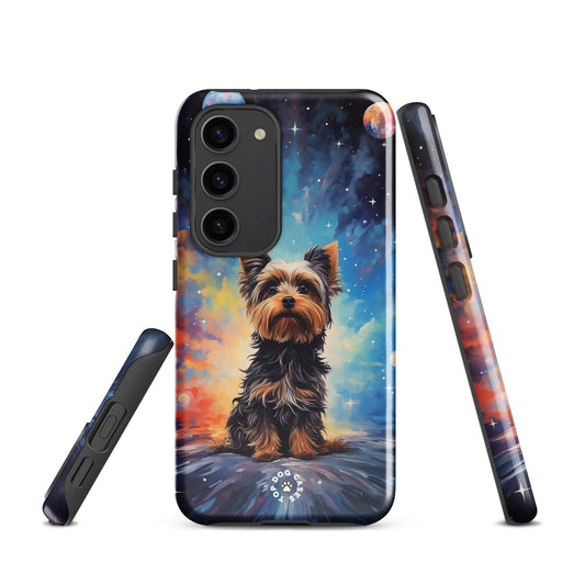 Yorkie Galaxy Edition Tough Case for Samsung - Top Dog Cases - #CuteDog, #CuteDogs, #DogInSpace, #dogs, #Samsung, #SamsungGalaxy, #SamsungGalaxyCase, #SamsungGalaxyS10, #SamsungGalaxyS20, #SamsungGalaxyS21, #SamsungGalaxyS22, #SamsungGalaxyS22Ultra, #SamsungGalaxyS23, #SamsungGalaxyS23Plus, #SamsungGalaxyS23Ultra, #SamsungPhoneCase, #Yorkie, #YorkieInSpace, SamsungGalaxyS20Plus, SamsungGalaxyS22Plus