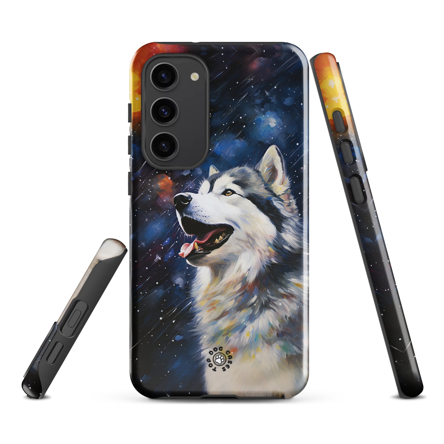 Happy Siberian Husky - Samsung Phone Case - Cute Phone Cases