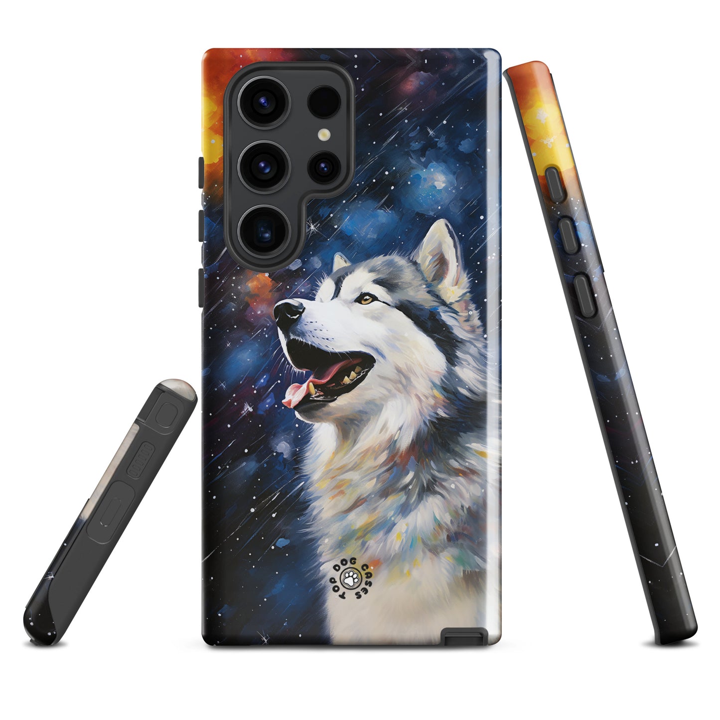 Happy Siberian Husky - Samsung Phone Case - Cute Phone Cases