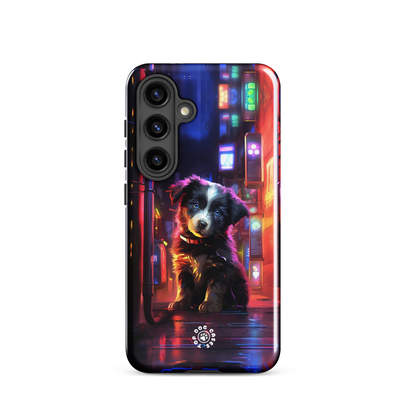 Border Collie in the City - Samsung Phone Case - Cute Phone Cases - Top Dog Cases - #BorderCollie, #CityDog, #CityDogs, #CuteDogs, #SamsungGalaxyCase, #SamsungGalaxyS20, #SamsungGalaxyS21, #SamsungGalaxyS22, #SamsungGalaxyS22Ultra, #SamsungGalaxyS23, #SamsungGalaxyS23Ultra