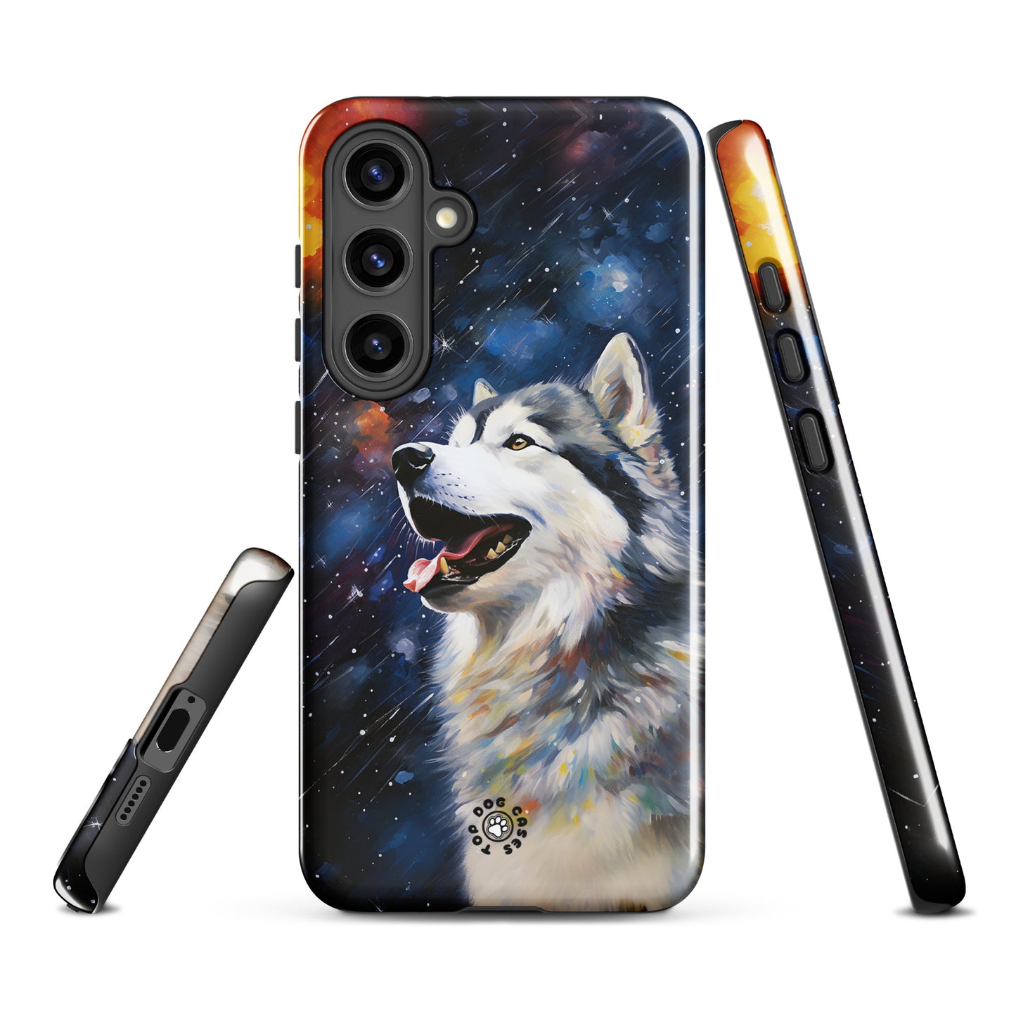 Happy Siberian Husky - Samsung Phone Case - Cute Phone Cases