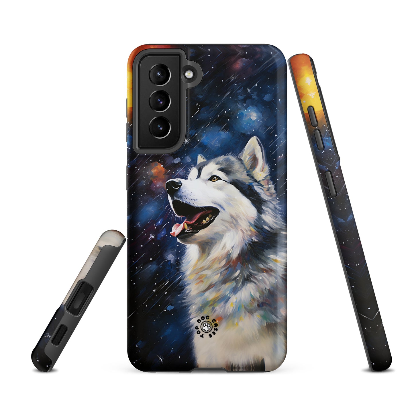 Happy Siberian Husky - Samsung Phone Case - Cute Phone Cases