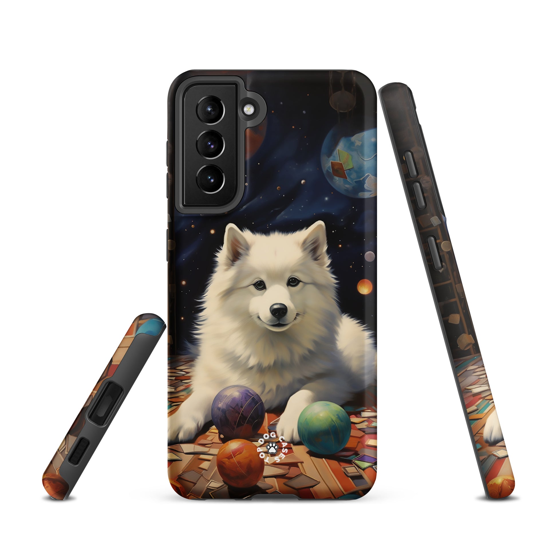 Relaxed White Siberian Husky Galaxy Edition Tough Case for Samsung - Top Dog Cases - #CuteDog, #CuteDogs, #DogInSpace, #DogPhoneCase, #Samsung, #SamsungGalaxy, #SamsungGalaxyCase, #SamsungGalaxyS10, #SamsungGalaxyS20, #SamsungGalaxyS21, #SamsungGalaxyS22, #SamsungGalaxyS22Ultra, #SamsungGalaxyS23, #SamsungGalaxyS23Plus, #SamsungGalaxyS23Ultra, #SamsungPhoneCase, #Siberian Husky, #SiberianHusky, #White Siberian Husky, #WhiteHusky, #WhiteSiberianHusky, SamsungGalaxyS20Plus, SamsungGalaxyS22Plus