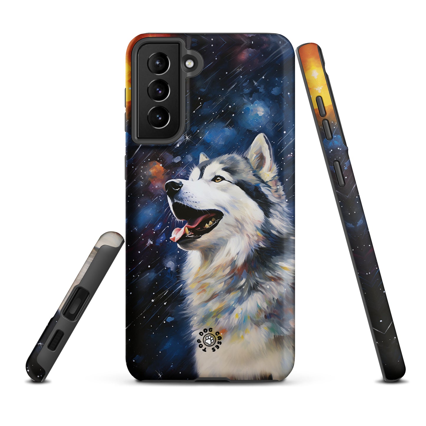 Happy Siberian Husky - Samsung Phone Case - Cute Phone Cases