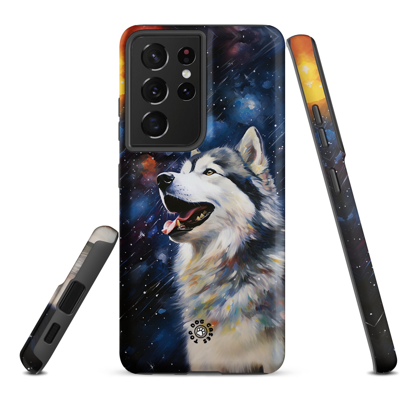 Happy Siberian Husky - Samsung Phone Case - Cute Phone Cases