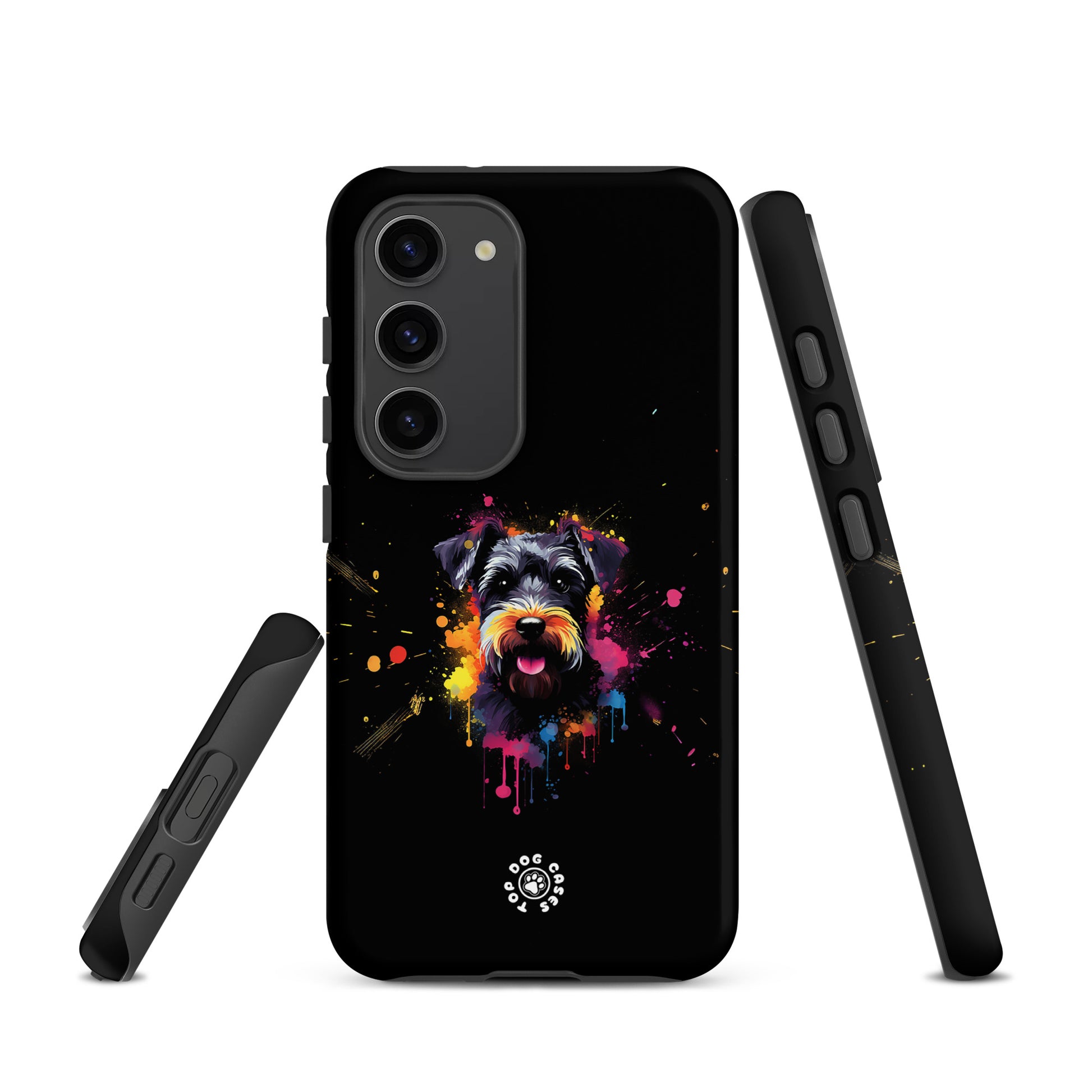 Schnauzer - Colorful Phone Case - Samsung - Top Dog Cases - #ColorfulPhoneCases, #DogPhoneCase, #dogs, #Samsung, #SamsungGalaxy, #SamsungGalaxyCase, #SamsungGalaxyS10, #SamsungGalaxyS20, #SamsungGalaxyS21, #SamsungGalaxyS22, #SamsungGalaxyS22Ultra, #SamsungGalaxyS23, #SamsungGalaxyS23Plus, #SamsungGalaxyS23Ultra, #SamsungPhoneCase, #Schnauzer, #ToughCase, SamsungGalaxyS20Plus, SamsungGalaxyS22Plus