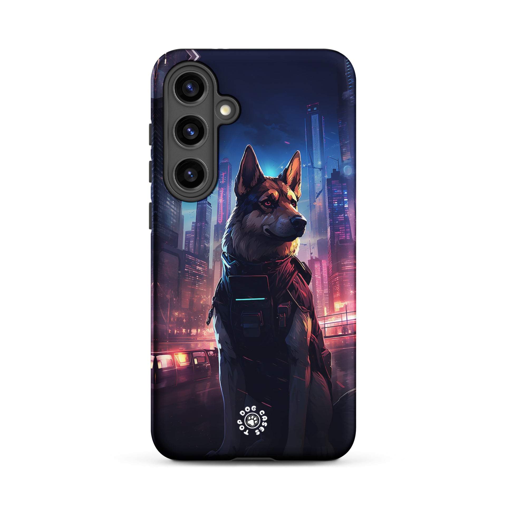 German Shepherd in the City - Samsung Phone Case - Cute Phone Cases - Top Dog Cases - #CityDogs, #CuteDogs, #GermanShepherd, #SamsungGalaxyCase, #SamsungGalaxyS20, #SamsungGalaxyS21, #SamsungGalaxyS22, #SamsungGalaxyS22Ultra, #SamsungGalaxyS23, #SamsungGalaxyS23Ultra